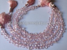 Rose Quartz Faceted Pear